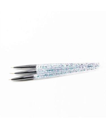 3 Pcs Nail Art Brush Set - Professional Drawing & Dotting Tools for Stunning Nail Designs - International Shipping Available - Buy Online on GoSupps.com