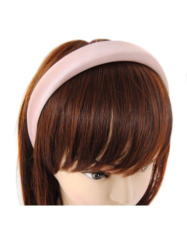 Buy AXY Light Pink Metallic Look Headband | Padded Fabric Hair Accessory for Women - Stylish & Comfortable - Buy Online on GoSupps.com