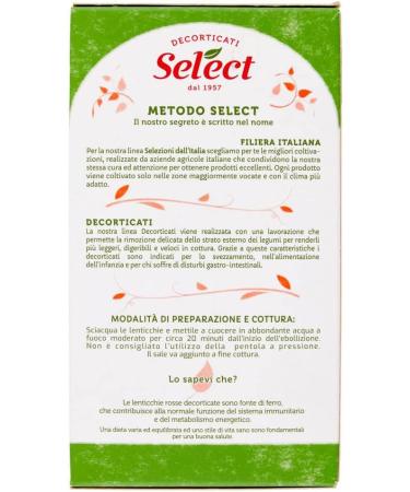 Italian Gourmet ER Select Lenticchie Roses Decorticate Peeled red lentils 100 Italian legumes Paper packaging of 400 g - Buy Online on GoSupps.com