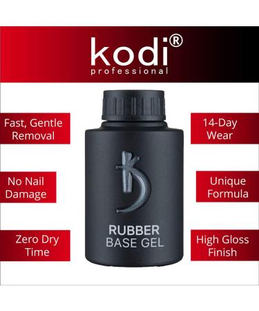 Kodi Professional Rubber Base Gel | 35ml Soak Off Polish for Long Lasting Nails | Non-Toxic & Scentless | Easy to Use under LED/UV Lamp - Buy Online on GoSupps.com