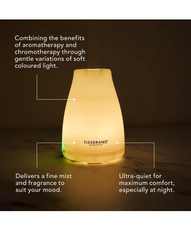 Tisserand Aromatherapy Aroma Spa Diffuser - Ultra-Quiet Essential Oil Diffuser with Mood Lighting - 5 Hours Continuous Mist - 100 ml Capacity - International Shipping - Buy Online on GoSupps.com