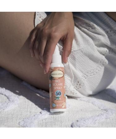 Bio solar spray spf50 only with physical filters no nano particles organic with helichrysum and aloe extracts hemp oil and vitamin E 100ml - Buy Online on GoSupps.com