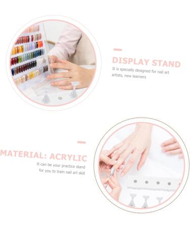 DOITOOL 4 Sets Manicure Tools Nail Art Display Stand Press on Nail Practice Stands Fake Nail Holder Nail Practice Display Holder Diy Nail Art Stand Magnetic Accessories Acrylic - Buy Online on GoSupps.com