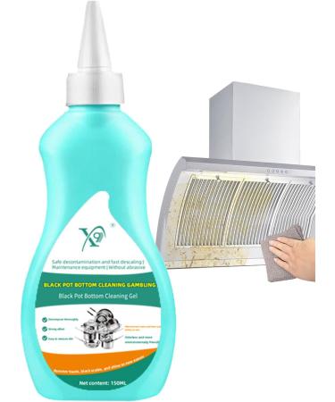 Cookware Cleaning Paste | 150ml Effective Pan Bottom Gel Cleaner for Kitchen - Stainless Steel Cleaning Paste Strong Stubborn Grease & Grime Remover for Removing Dirt Oil Stains - Buy Online on GoSupps.com