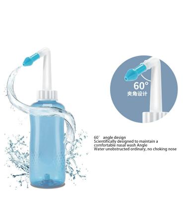 Nasal Irrigation Set 60 Angle Chloride 500ml Bottle Clear Scale, Home Use - Buy Online on GoSupps.com