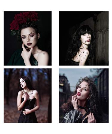 Peanuty 10 Sheet Scary Spider Temporary Tattoo Stickers - Halloween Spider Web Designs for Adults and Kids - Waterproof Body Art for Parties and Cosplay - Buy Online on GoSupps.com