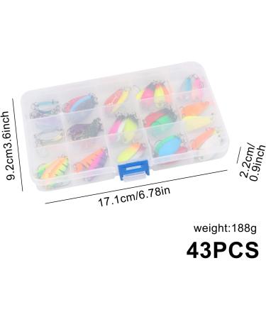 Buy Spinner Turn Signal Set & 43-Piece Trout Bait Spoon Set | Ideal for Pike Perch and Trout Fishing - Buy Online on GoSupps.com