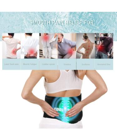 HATOLDLIY Reusable Ice Pack for Back Pain Relief - Adjustable Back Wrap for Lower Back Injuries, Sciatica, Herniated Disc - Blue 2 Piece Set - Buy Online on GoSupps.com