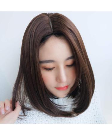 BGHJUE Women's Shoulder-Length Wig - Stylish Middle Part Long Straight Hair for Round Faces - Natural Clavicle Hair Wig Set - Buy Online on GoSupps.com