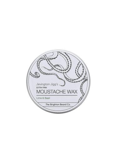 Brighton Beard Company Jevington Jiggs's Lime & Basil Extra Firm Moustache Wax Handmade & Reworkable Wax 30ml