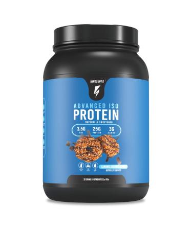 InnoSupps Advanced Iso Protein | 100% Whey Isolate Protein Powder | No Artificial Sweeteners| Low Fat Low Carbs | 25g of Protein | Hormone Free Gluten Free Soy Free |(Caramel Coconut Cookie)