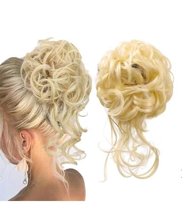 Hair part dutt blond hair part hair tie updos messy bun hair part big hair bun scrunchies extensions art hair tousled updo for women girls (#102)