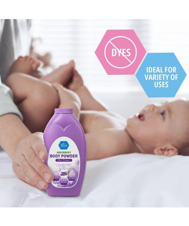 Med Pride Premium Talc-Free Baby Powder - Cornstarch Absorbent Formula for Odor & Moisture Protection - Paraben-Free, Lavender Scented - 13oz - Buy Online on GoSupps.com