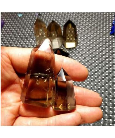 Smoky Quartz Wands 6 Faceted Point Reiki Crystal Pack of 2 Stone Collection - Buy Online on GoSupps.com