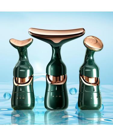 Shop Advanced Electric Face Massage Device - Face Lifting Anti-Wrinkle Neck & Eye Massager with 3 Modes (Green) - International Shipping Available - Buy Online on GoSupps.com