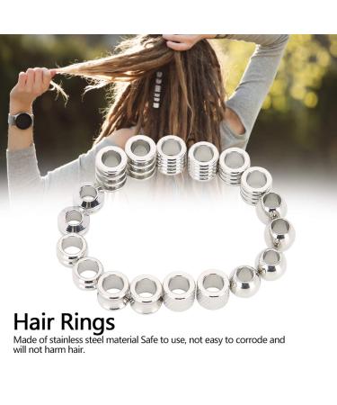 18-Piece Dreadlocks Hair Braiding Cuffs - Stainless Steel Pearls & Hair Clips for Weddings Fashion Shows & More | Stylish Hair Accessories - Buy Online on GoSupps.com