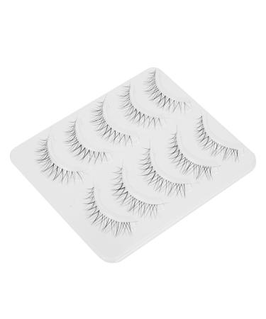 POPETPOP 5 Pairs Curling False Eyelashes Makeup Lashes 5d False Lash Extension Tools Segmented False Eyelashes Faux Eyelashes Eye Lashes Thick Eyelash No Slim Chemical Fiber Miss Adhesive