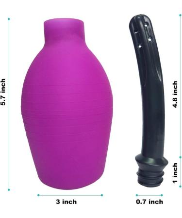 Abyclean Anal Shower Enema Bulb - 310ML Violet for Men & Women | Reliable International Shipping - Buy Online on GoSupps.com