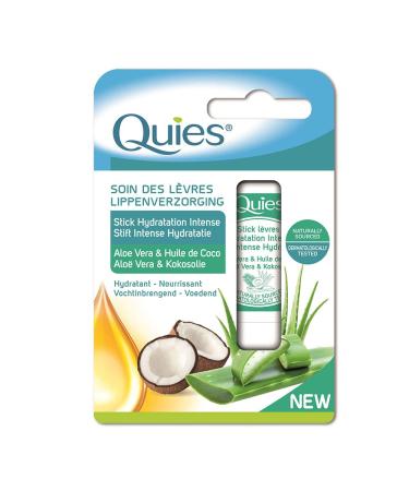 Quies Lip Care Stick Intense Hydration Aloe Vera & Coconut Oil 4.5 g