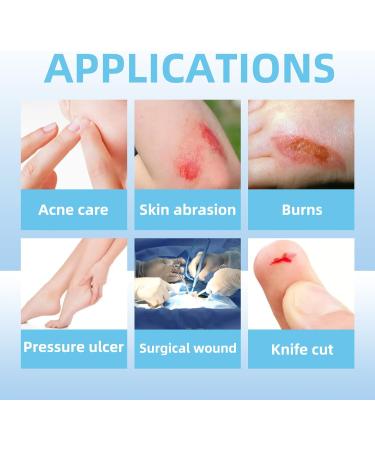Dr. Med Hydrocolloid Wound Dressing 4x4-10 Pack/Box - Waterproof Adhesive Bordered Bandage for Light Exudate, Abrasions, Pressure Ulcers, Bed Sores - Superficial Wound Care - Buy Online on GoSupps.com