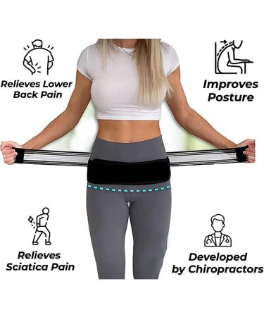 Premium Ischias Belt for Back Pain Relief | Sciatica Support - Adjustable Unisex Design (2 PCS) | Janenisa - Buy Online on GoSupps.com
