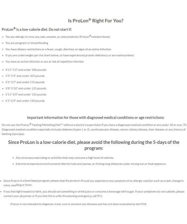 PROLON Fasting Mimicking Diet 5 Day Meal Program - Original Professional Metabolic Health - Buy Online on GoSupps.com