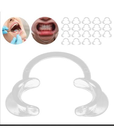 20 Transparent C-Shaped Mouth Openers - Intraoral Lip Cheek Holders for Dental Use | International Shipping Available - Buy Online on GoSupps.com