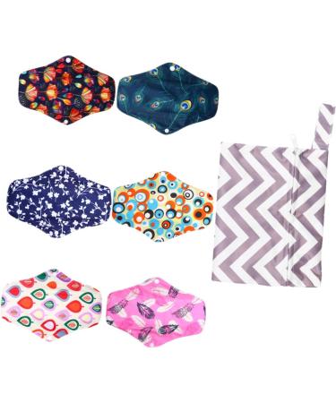 HEALVIAN 12 STK Bamboo Storage Bags for Women's Bandages & Menstrual Pads | Washable & Durable Carbon Fiber Design - Buy Online on GoSupps.com