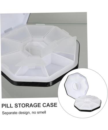Aluminum Alloy Medicine Box - Splitter & Cutter | 8.7x8.7cm Black | International Shipping Available - Buy Online on GoSupps.com