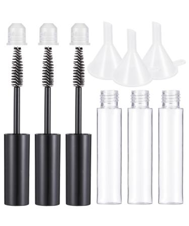 Beatifufu 1 Set Mascara Tube Funnel Travel Cosmetic Containers Refillable Mascara Tube Mascara Clear Plastic