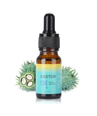 10ml Natural Castor Oil Hair Growth Serum Moisturizing Nutrition Essential Oil for Eyebrow and Eyelash Growth