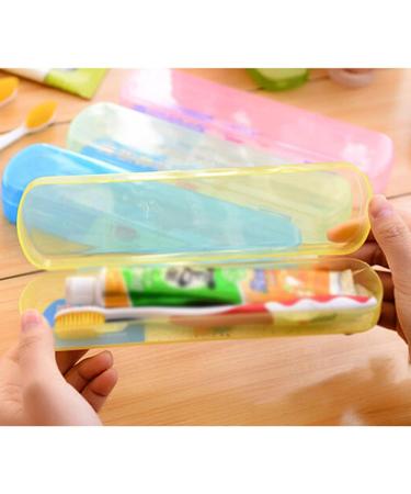 Portable Toothbrush & Toothpaste Holder Case - Digjobk Green Organizer Box for Travel & Camping - Buy Online on GoSupps.com