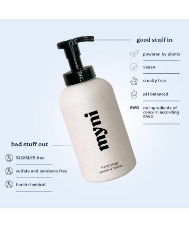 Myni Natural Foaming Hand Soap Kit - Hydrating Eco-Friendly Vegan Soap - Funky Mojito & Gin Tonic - 1 Bottle & 3 Refills (3x500ml) - International Shipping Available - Buy Online on GoSupps.com