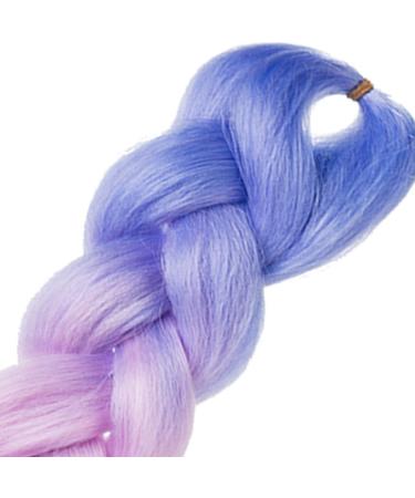 LDMY Ombre Braiding Hair Extensions - 6 Bundles / 24 Inch Jumbo Braids Light Blue-Purple-Pink Synthetic Kanekalon for Cosplay & Halloween - Buy Online on GoSupps.com