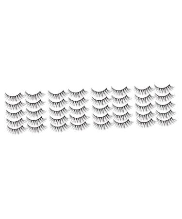 MAGICLULU Lash Strips 40 Pairs Fake Eyelashes Lash Bulk Natural Eyelashes Bulk Lashes Bulk Eyelashes Individual Lashes Human Hair Extensions Makeup Supplies 3d Extend Artificial Imitation