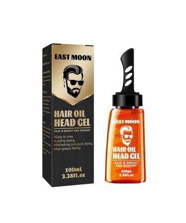 BAInuai 2in1 hair wash gel with comb hair styling gel for men hair wax men hair styling gel for hair modeling and natural hair styling long lasting 100 ml
