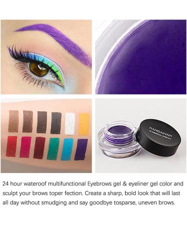 Eyebrow Cream Waterproof Eyebrow Gel Long Lasting Brow Pomade with Brush Natural Versatile Tinted Brow Gel Creates Natural Looking Brows for Holiday Parties Makeup (2#Dark brown) - Buy Online on GoSupps.com
