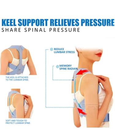 Skoulazeo Back Brace | Adjustable Back Support for Instant Corrector Flexible Back Support Brace Back Straightener Corrector for Family Friends - Buy Online on GoSupps.com