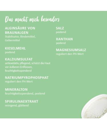 Puremetics Spirulina Peel-Off Mask | 100% Natural Vegan & Plastic-Free | Anti-Acne Solution for Oily Skin | Zero Waste Natural Cosmetics (65g - 7 Applications) - Buy Online on GoSupps.com