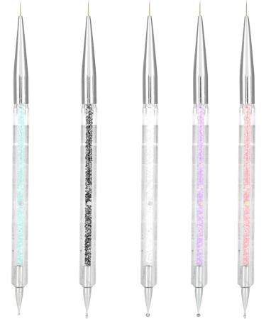 Pen Nail Brush 5pcs Double Dot Manicure Tool Painting Dot Pen Nail Art Color Set - Buy Online on GoSupps.com