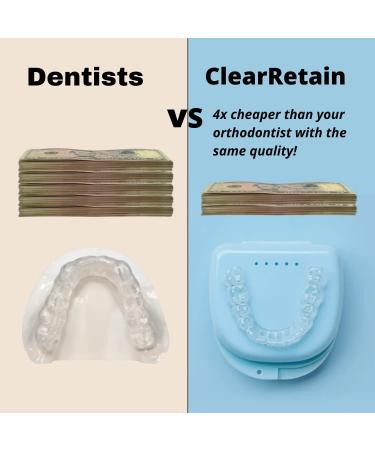 Custom Clear Dental Retainers Retainer Made in The USA | at Home Kit for Perfect Custom Fit Great for Replacement Retainers (Lower Only) - Buy Online on GoSupps.com