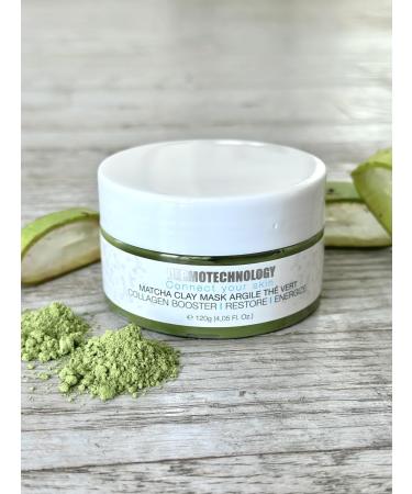 Organic Matcha Clay Mask - Collagen Booster Energize & Restore - 120g | Eco-Friendly Plant-Based Skincare - Buy Online on GoSupps.com