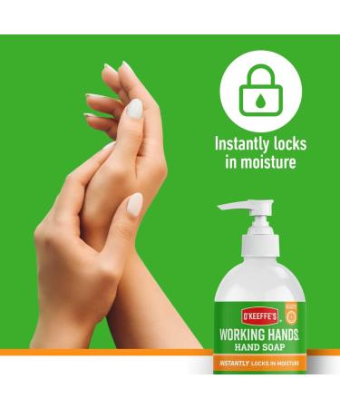 O'Keeffe's Working Hands Orange Scented Hand Soap 2 x 354ml Gentle & Nourishing | 2-in-1 Cleansing & Moisturising Hand Wash 177 ml (Pack of 2) - Buy Online on GoSupps.com