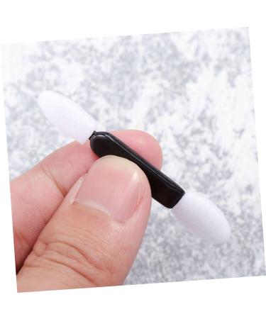 100PCS Travel Makeup Brush Set - Dual Head Eyeshadow & Lipstick Applicators - Miss Pointy M White - Buy Online on GoSupps.com