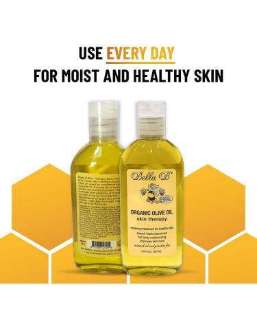 Buy Bella B Organic Olive Oil 4.5 oz - Pregnancy Stretch Mark Prevention | Moisturize & Maintain Skin Elasticity - Worldwide Shipping - Buy Online on GoSupps.com