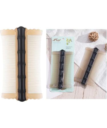 ASIEIT Double-sided Head Lice Comb Fine Tooth Hair Grooming Comb Lice Comb Flea Lice Removal Comb Bamboo Shape for Cats Dogs (Black) - Buy Online on GoSupps.com