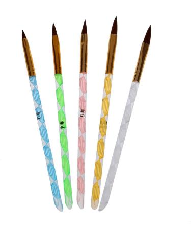 Kenntsh 5 x Size Acrylic Gel Nail Brush Set Nail Art Pen - Buy Online on GoSupps.com