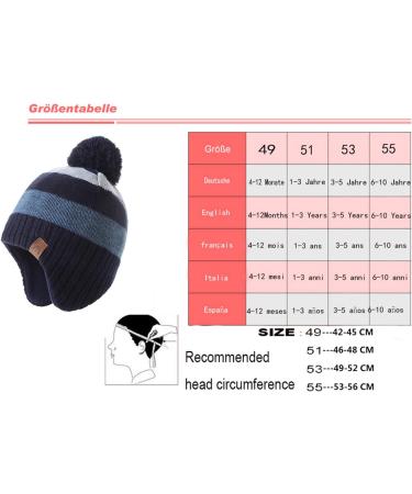 AHAHA Winter Hat for Girls | Earflap Beanie with Pompom | Rainbow Knitted Hat Set - Perfect for Winter Adventures - Buy Online on GoSupps.com