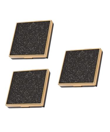 FOMIYES 3 Pcs Eye Shadow Empty Palette Empty Eyeshadow Dish Eye Shadow Box Self Made Packing Box 1 count (Pack of 1) Blackx3pcs