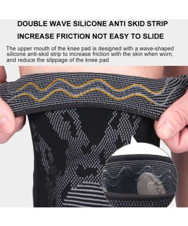 Shop Premium Leg Sleeve & Knee Patella Joint Protector - Silicone Spring Knee Pads for Sports | Ideal for Basketball & Running | Size Medium - Buy Online on GoSupps.com